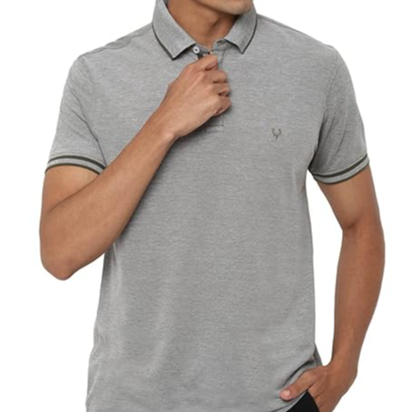 Men's Solid Regular Fit Polo
