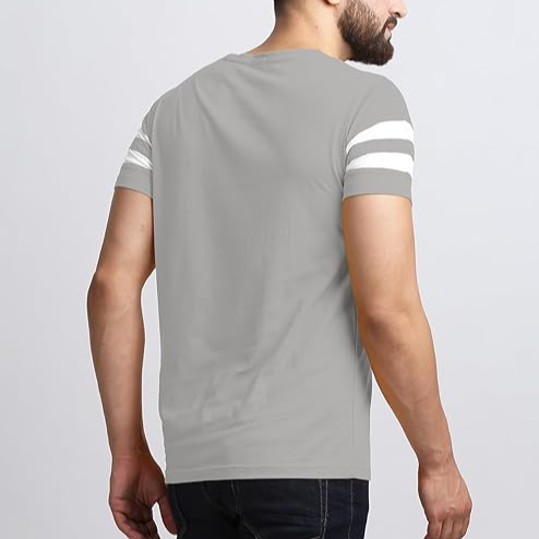 T-Shirt for Mens Double Stripes on Chest